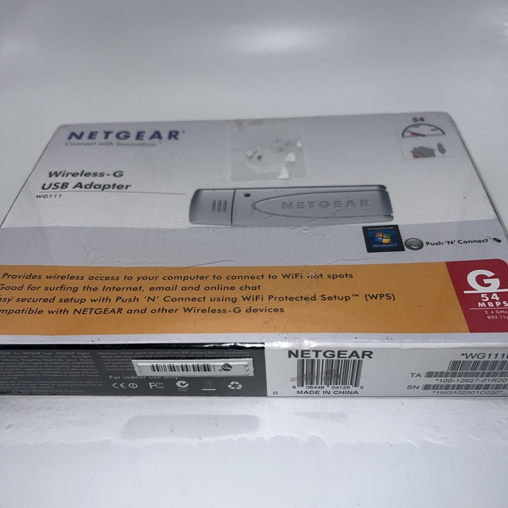 NEW NETGEAR‎ Wireless-G USB Adapter New In Box NIB - Picture 8 of 8